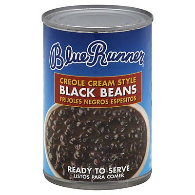 slide 1 of 1, Blue Runner Creole Cream Style Black Beans, 16 oz