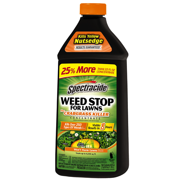 slide 1 of 1, Spectracide Weed Stop for Lawns plus Crabgrass Killer Concentrate, 40 oz