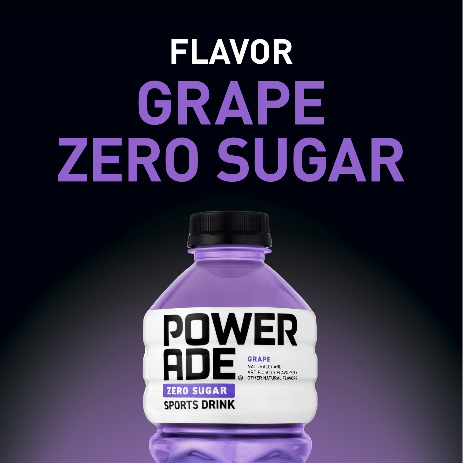 slide 11 of 14, Powerade Zero Sugar Grape Sports Drink, 28 fl oz
