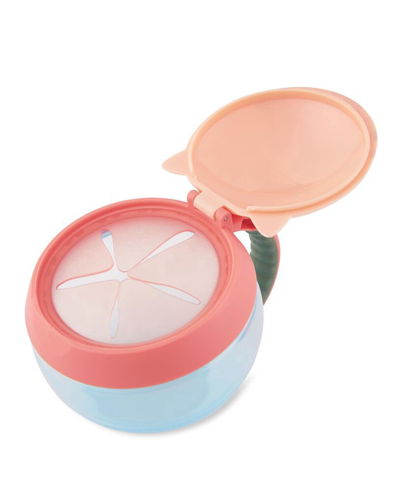 slide 2 of 3, Skiphop Zoo Snack Cup - Cat Cat NS, 1 ct