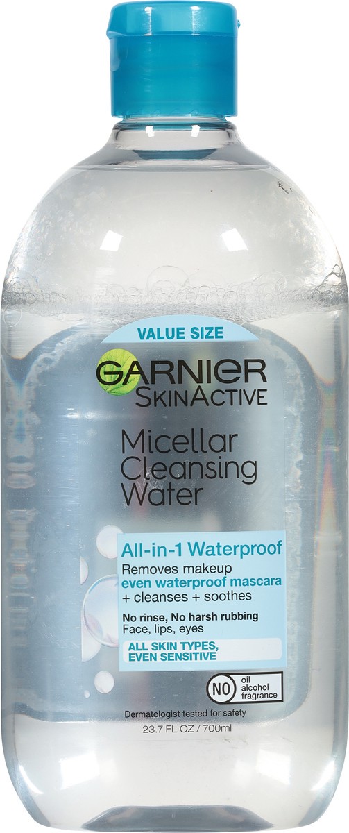 slide 6 of 9, Garnier SkinActive Micellar Cleansing Water Waterproof - Unscented - 23.7 fl oz, 23.7 oz