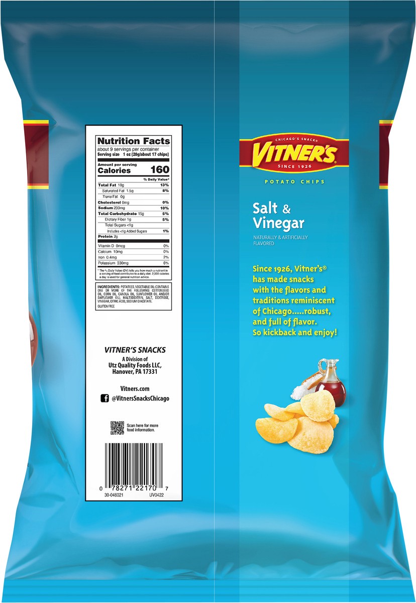 slide 6 of 7, Vitner's 8.5 oz Sea Salt & Vinegar Chip, 8.5 oz