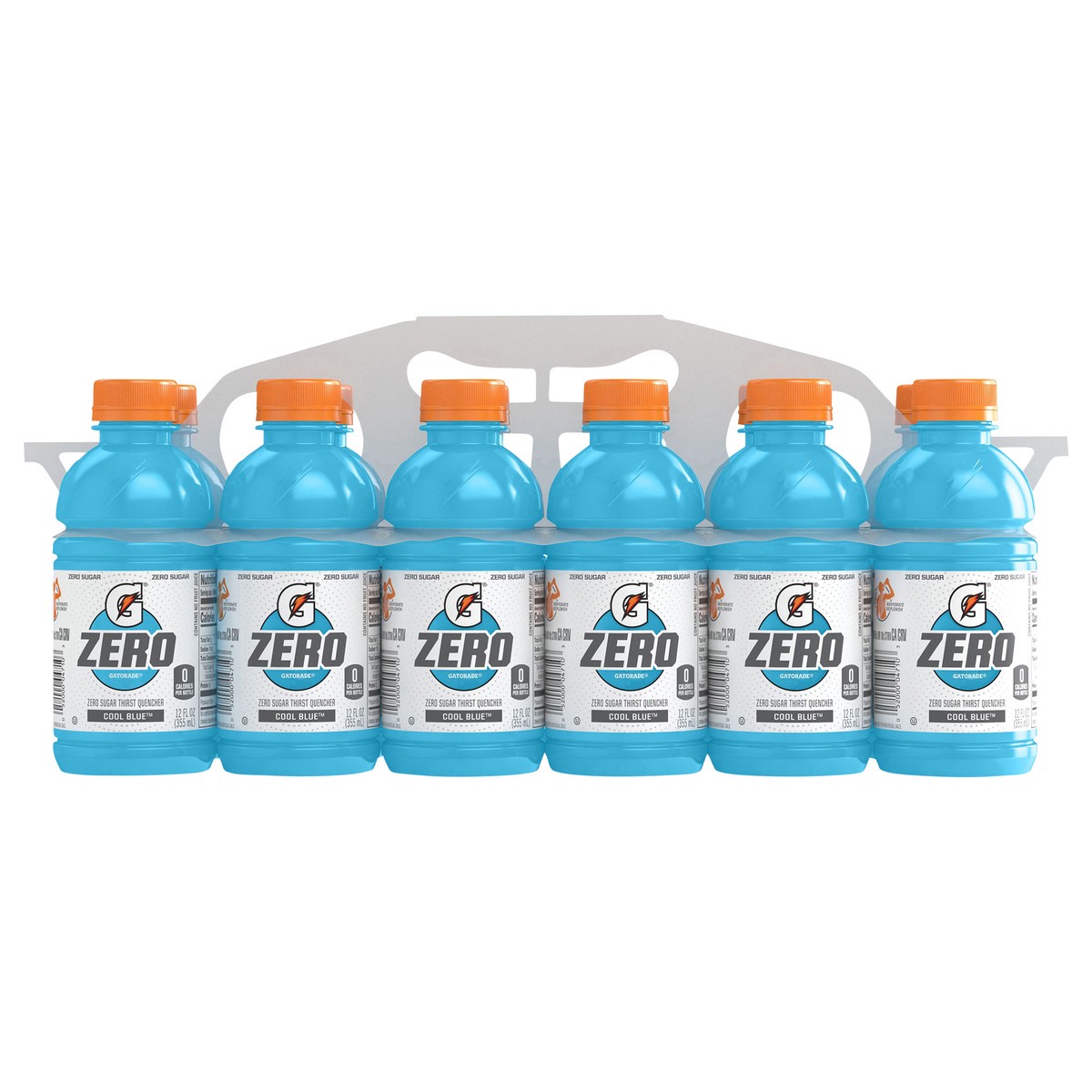slide 1 of 3, Gatorade Zero Zero Sugar Thirst Quencher Cool Blue 12 Fl Oz 12 Count, 12 ct; 12 fl oz