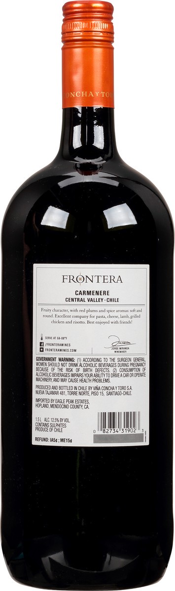 slide 5 of 11, Frontera Carmenere 1.5 lt, 1.50 liter