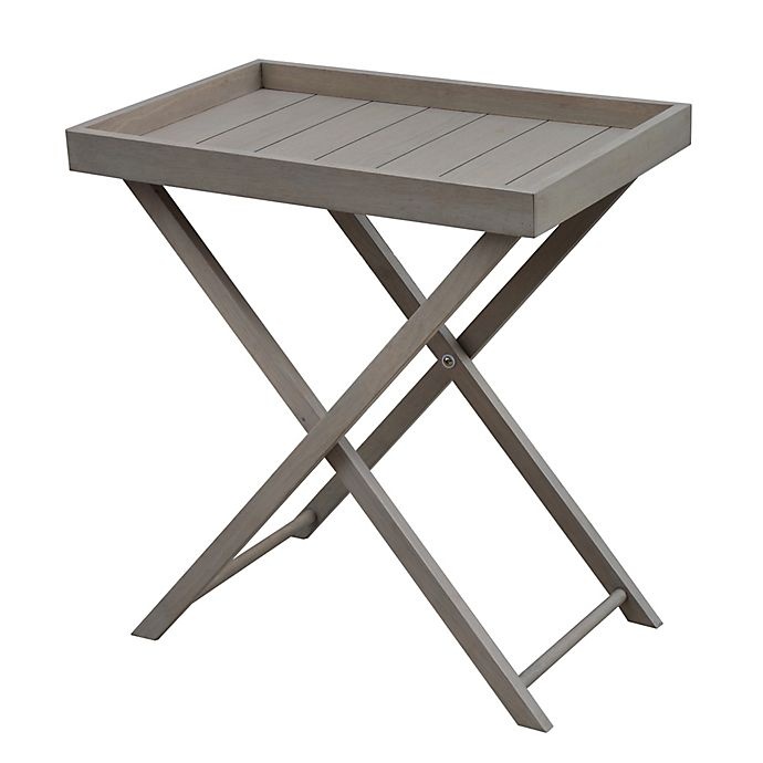 Bee & Willow™ 2-Tier Wood Server with Stand in Black/Natural