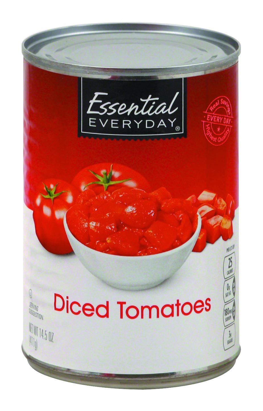 slide 1 of 1, Essential Everyday Ee Tomatoes Diced, 14.5 oz