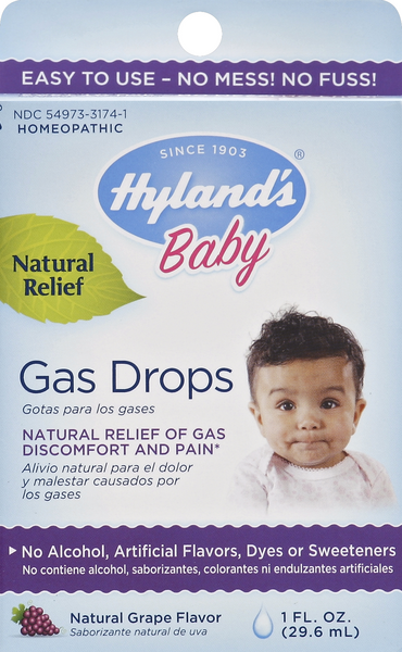 slide 1 of 1, Hyland's Baby Gas Drops, 1 oz