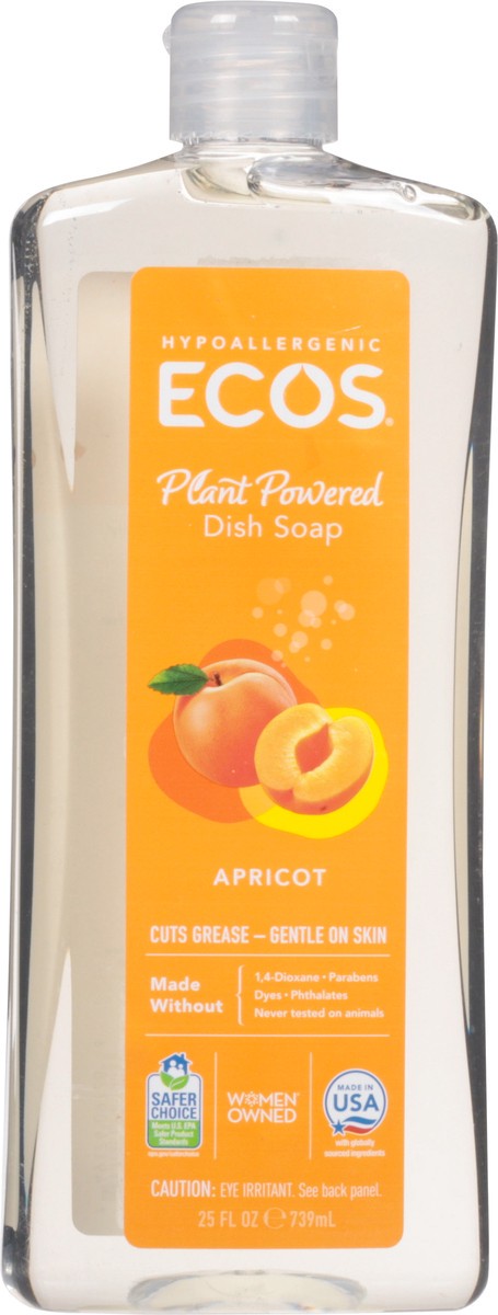 slide 1 of 13, Ecos Plant Powered Apricot Dish Soap 25 fl oz, 25 fl oz