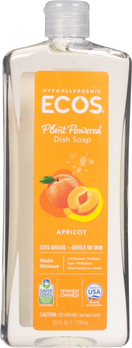 slide 3 of 13, Ecos Plant Powered Apricot Dish Soap 25 fl oz, 25 fl oz