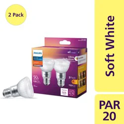 Philips 6.3-Watt (50-Watt) Par20 Medium Base Dimmable Led Light Bulbs