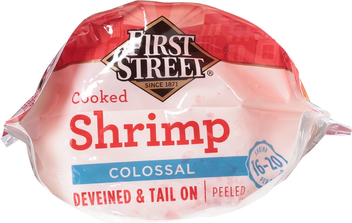 slide 5 of 13, First Street 16/20 Cooked Tail On Shrimp, 2 lb