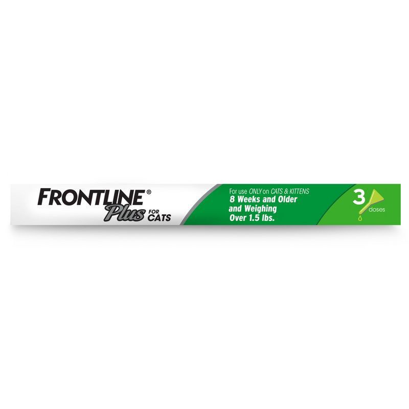slide 5 of 5, Frontline Plus Flea & Tick Treatment for Cats, 3 ct