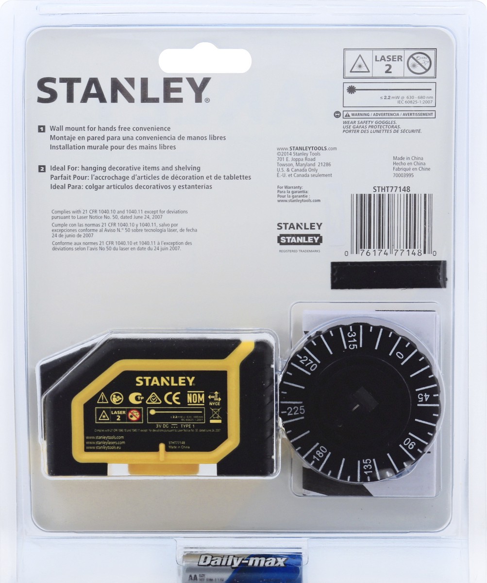 slide 9 of 9, Stanley Manual Wall Laser, 1 ct