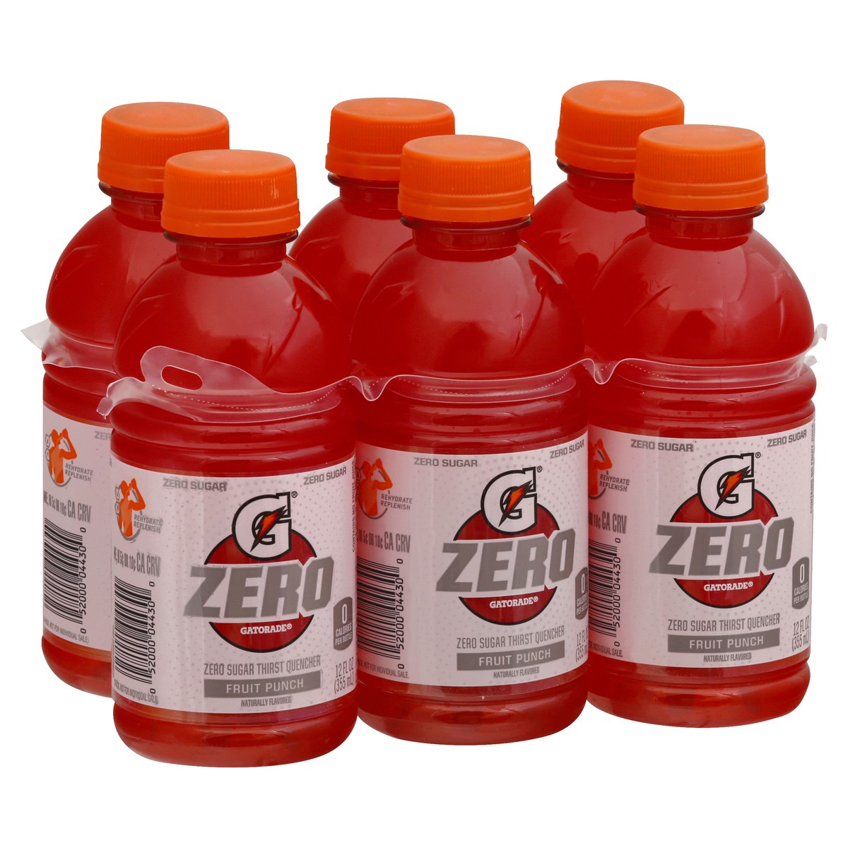 slide 3 of 13, Gatorade G Zero Sugar Thirst Quencher Fruit Punch Naturally Flavored - 6 ct, 6 ct; 12 fl oz