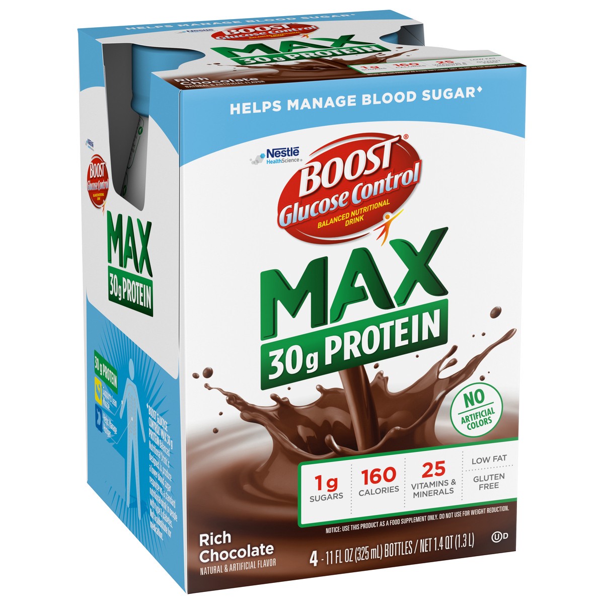 slide 9 of 9, Boost Glucose Control Max Nutritional Chocolate Drink, 44 fl oz