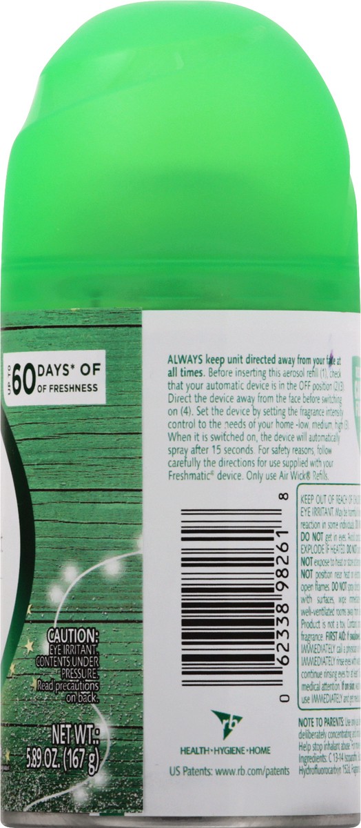 slide 8 of 9, Air Wick Automatic Fresh Pine & Juniper Fragrance Spray Refill 5.89 oz, 5.89 oz