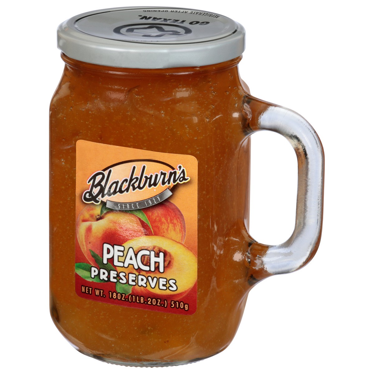 slide 5 of 14, Blackburn-Made Peach Preserves, 18 oz