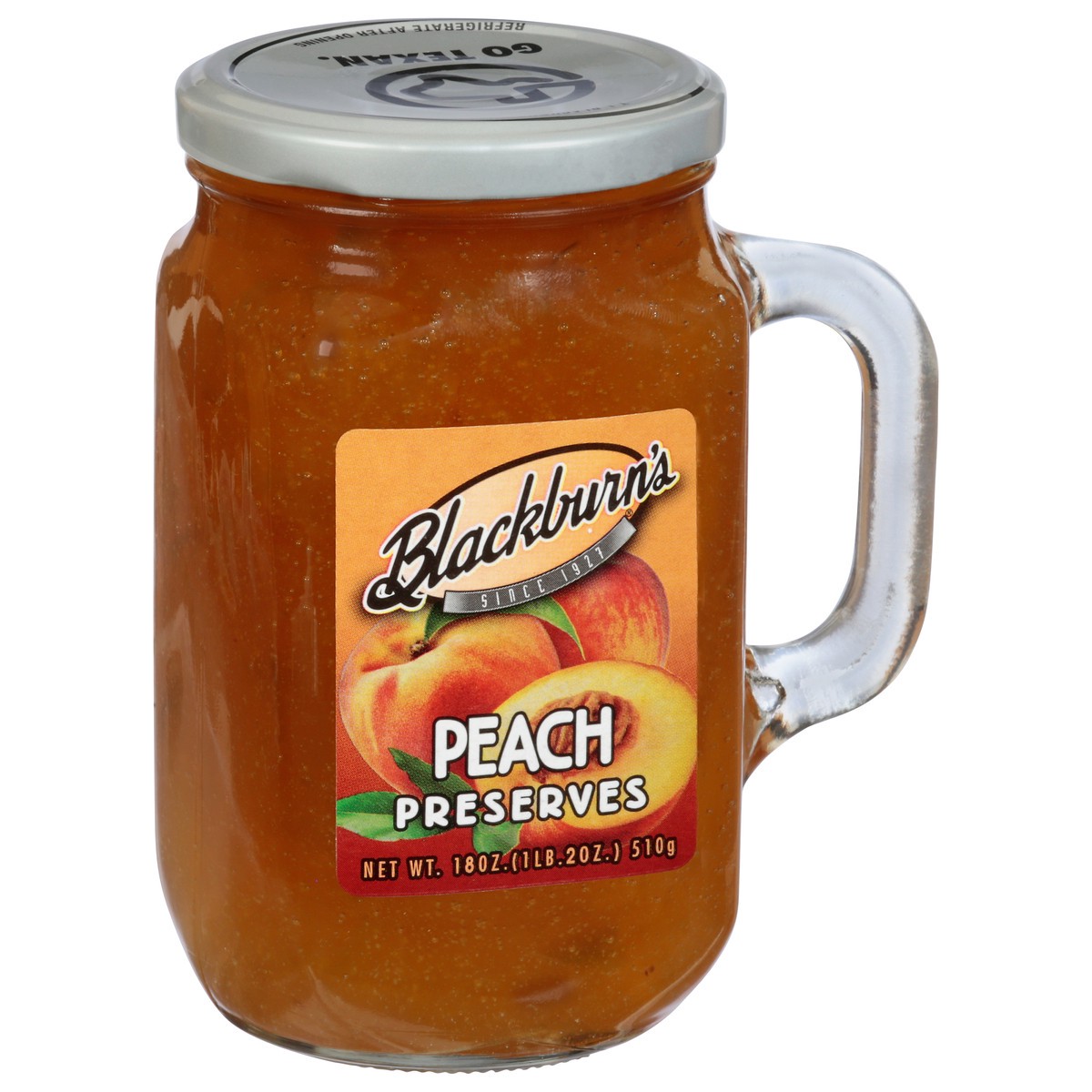 slide 5 of 14, Blackburn-Made Peach Preserves, 18 oz