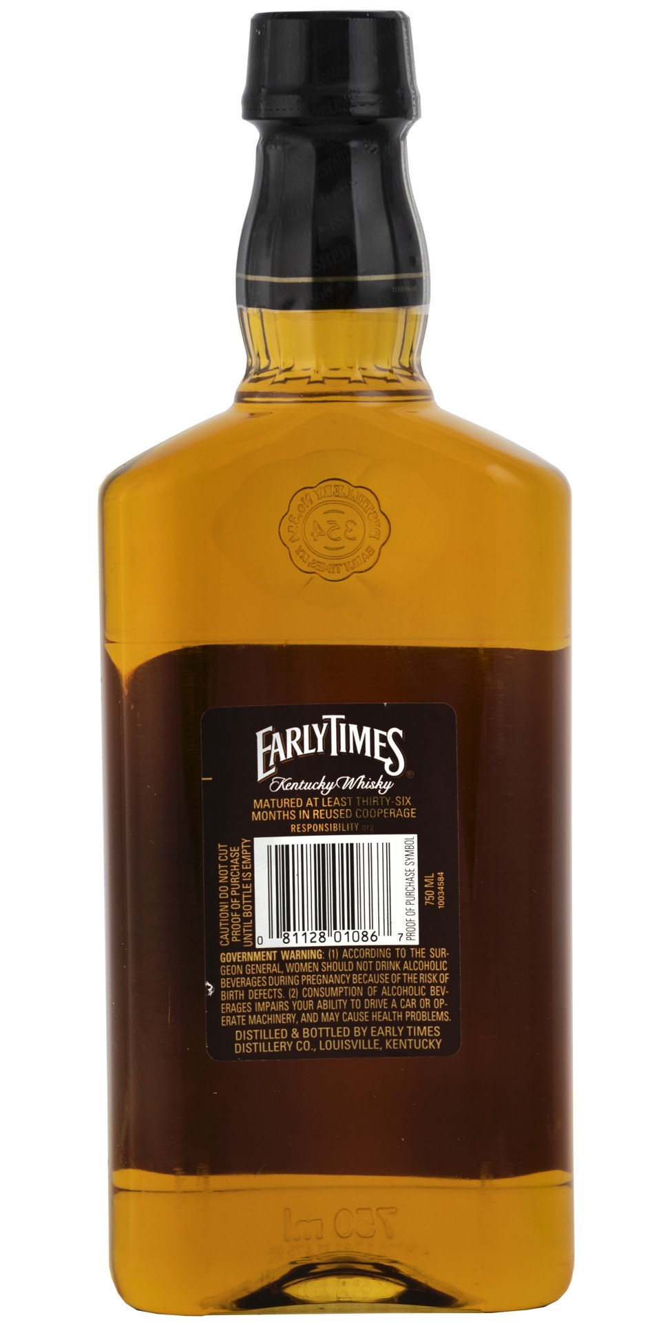 slide 3 of 3, Early Times Kentucky Whisky 750ml Traveler Bottle 80 Proof, 750 ml