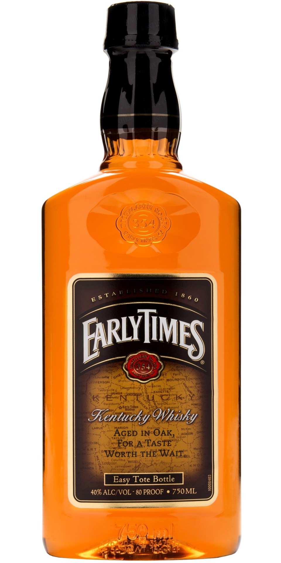 slide 1 of 3, Early Times Kentucky Whisky 750ml Traveler Bottle 80 Proof, 750 ml