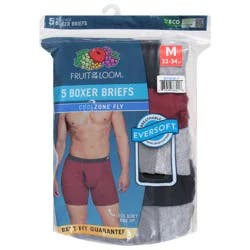 Fruit of the Loom 32-34 Inches Assorted Boxer Briefs Medium 5 ea