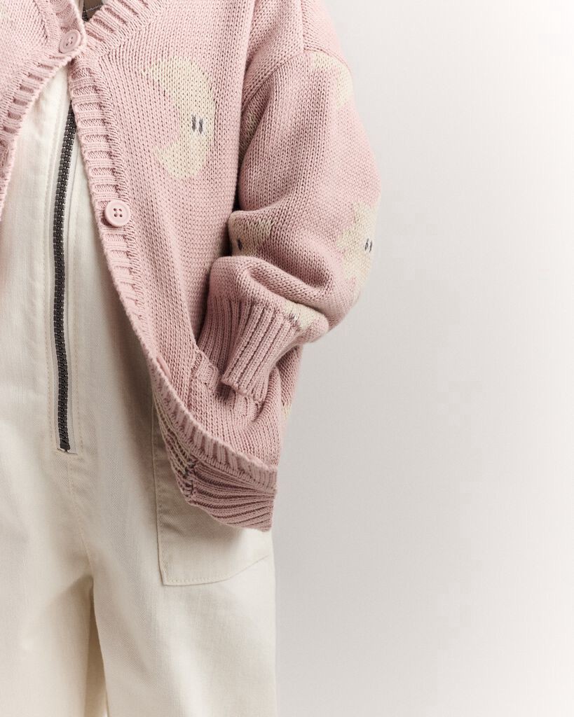 slide 6 of 6, Otteravenue Toddler Girl Star & Moon Pocket Cardigan - Light Pink Light Pink 18M, 1 ct