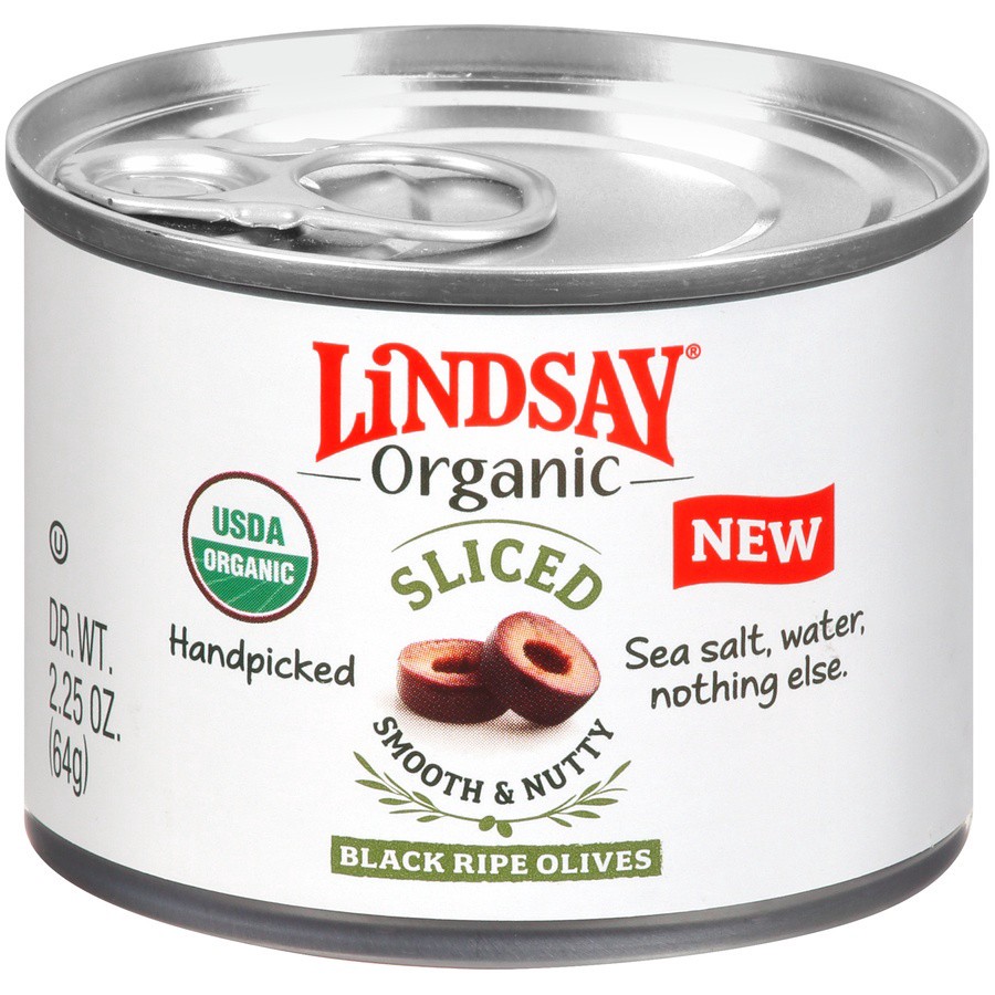 slide 1 of 11, Lindsay Sliced Organic Black Ripe Olives 2.25 oz, 2.25 oz