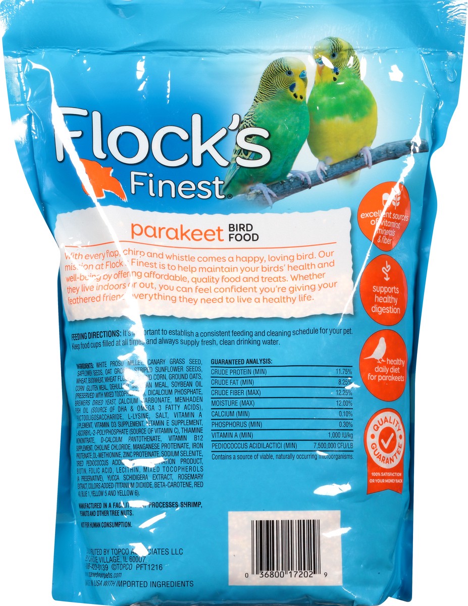 slide 11 of 14, Flock's Finest Parakeet Bird Food 48 oz, 48 oz