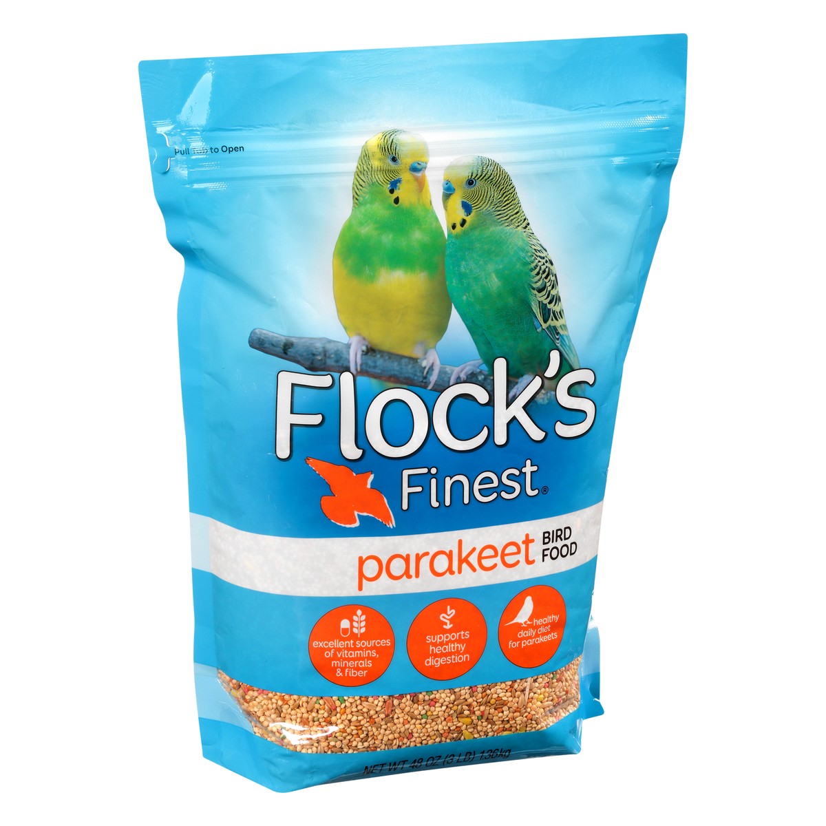 slide 3 of 14, Flock's Finest Parakeet Bird Food 48 oz, 48 oz