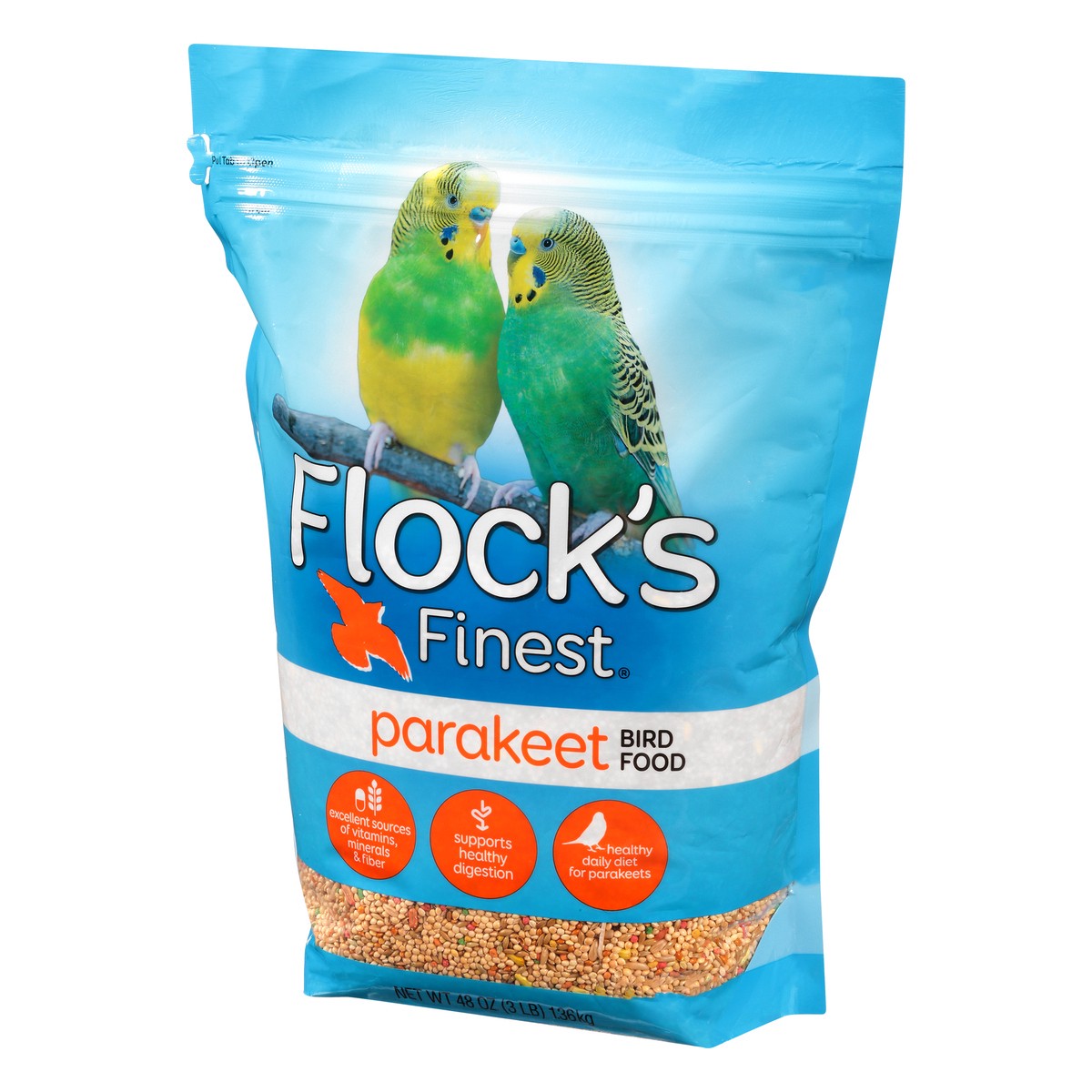 slide 8 of 14, Flock's Finest Parakeet Bird Food 48 oz, 48 oz