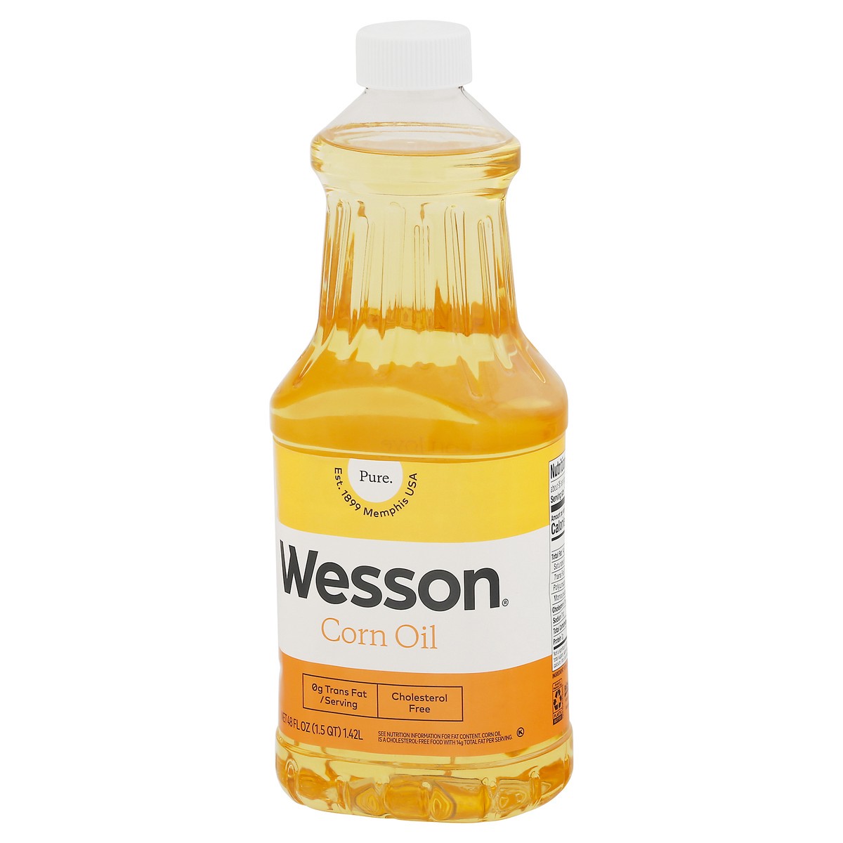 slide 3 of 9, Wesson Corn Oil, 48 fl oz