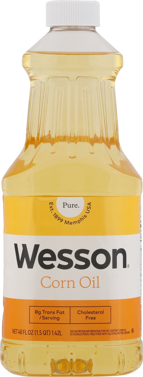 slide 6 of 9, Wesson Corn Oil, 48 fl oz