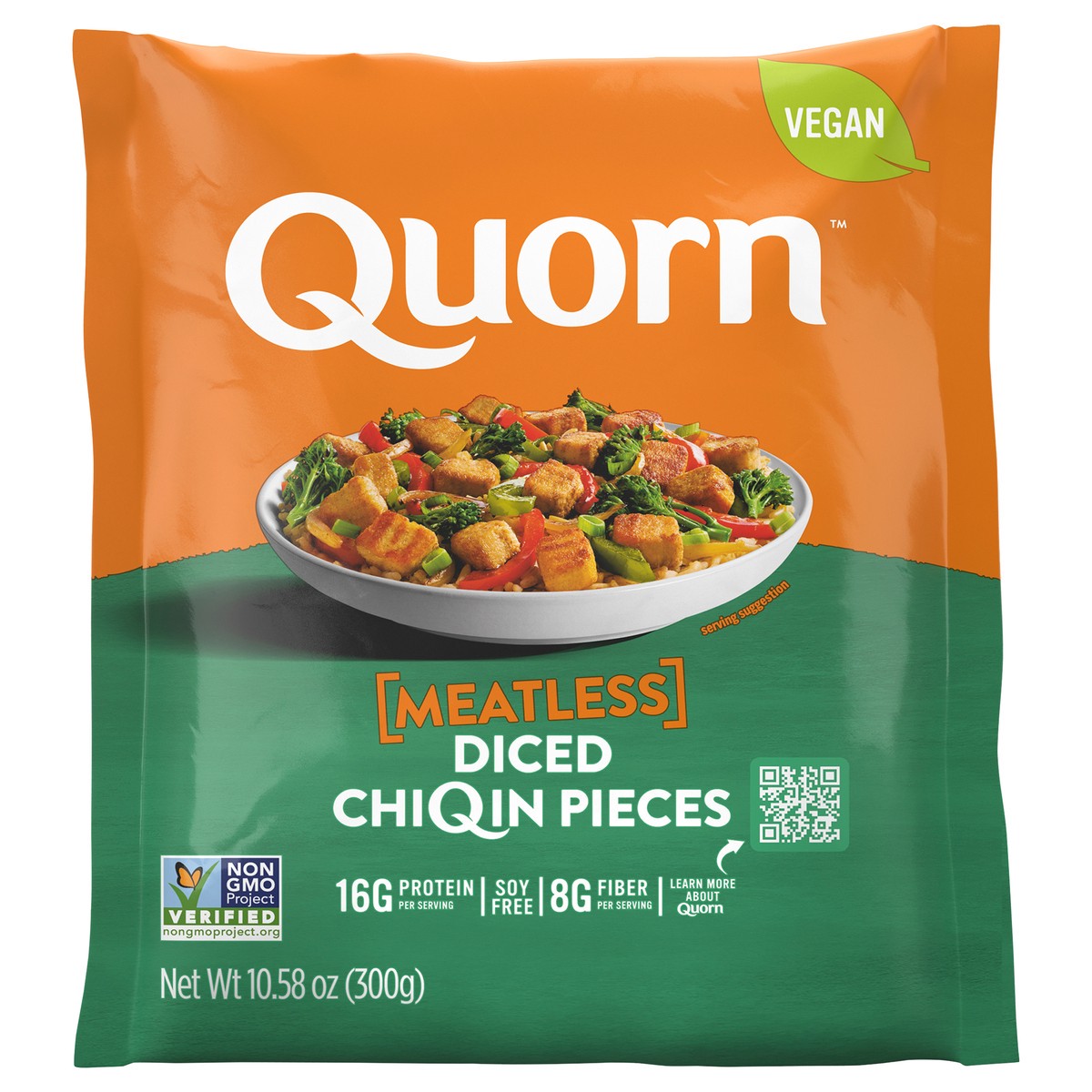 slide 1 of 1, Quorn Meatless Diced Chiqin Pieces, 10.58 oz