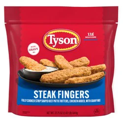 Tyson Frozen Steak Fingers with Gravy Mix, 22.75 oz Bag