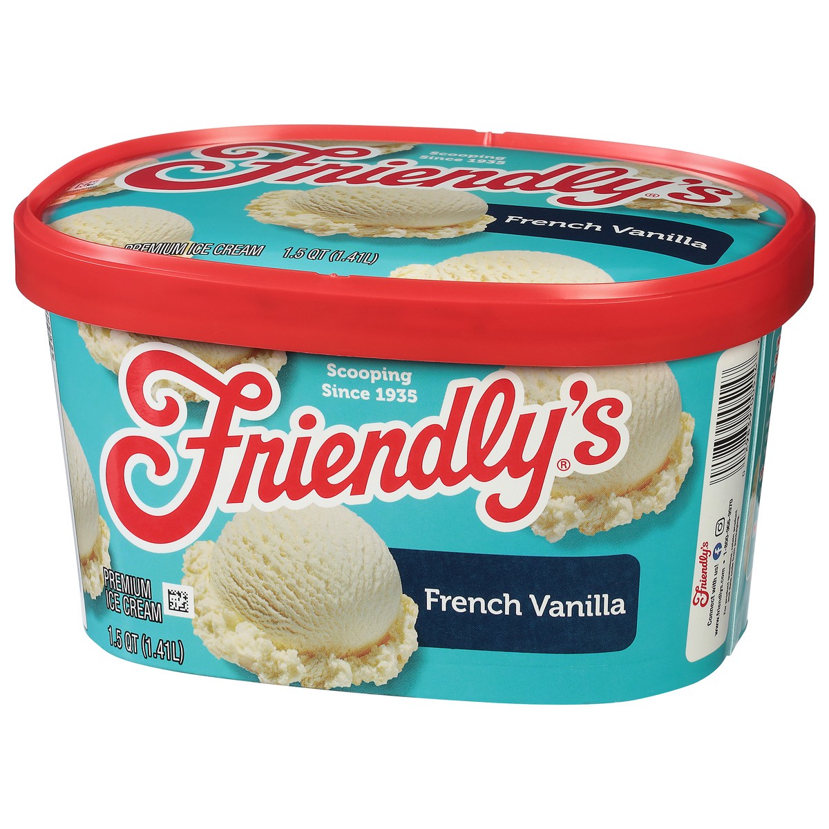 slide 3 of 9, Friendly's Premium French Vanilla Ice Cream 1.5 qt, 1.5 qt