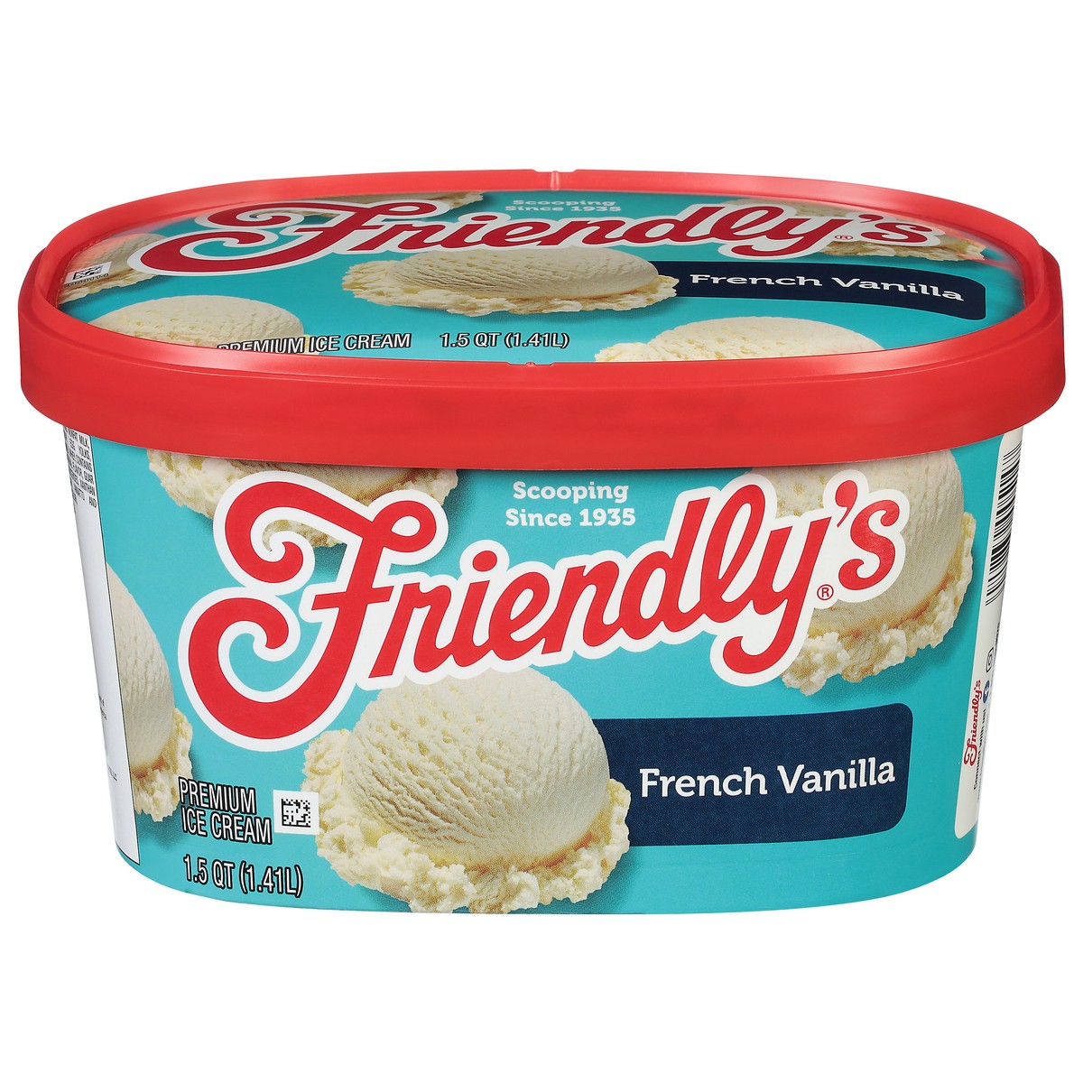 slide 1 of 9, Friendly's Premium French Vanilla Ice Cream 1.5 qt, 1.5 qt