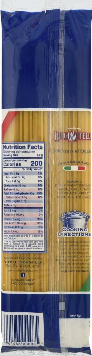 slide 6 of 10, Luigi Vitelli Spaghetti Pasta 16 oz, 16 oz