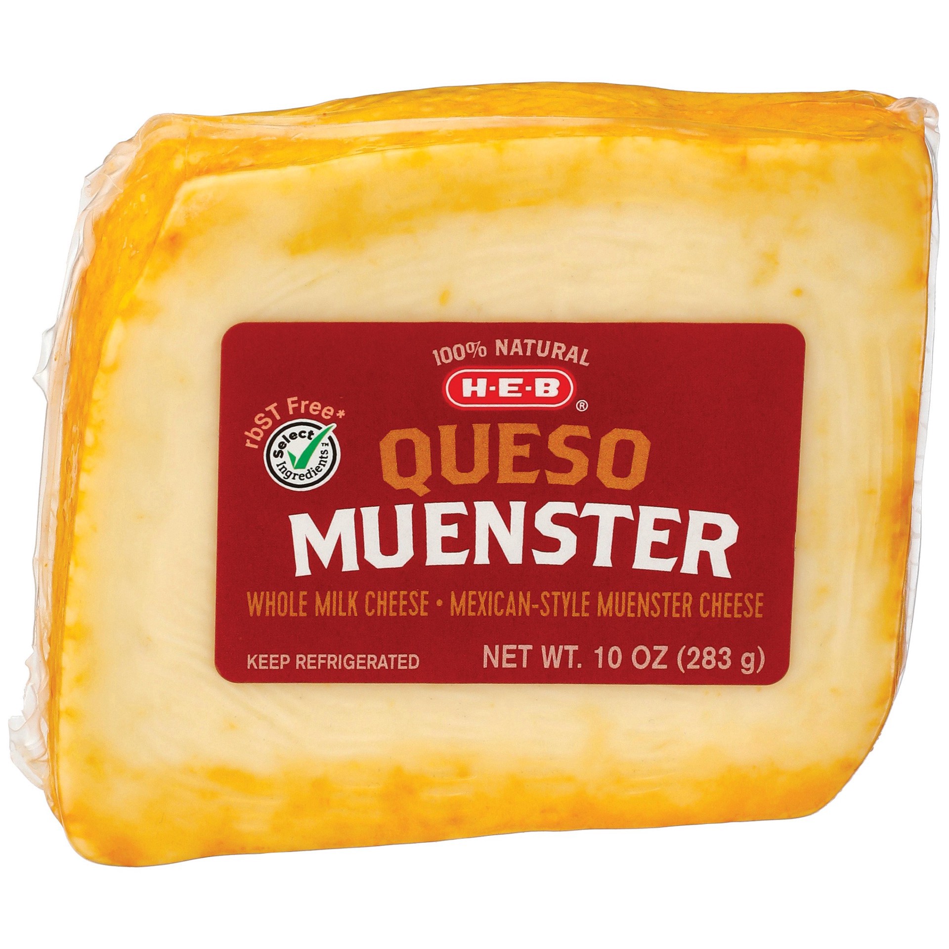 slide 1 of 1, H-B Queso Muenster Cheese - 12 oz, 12 oz