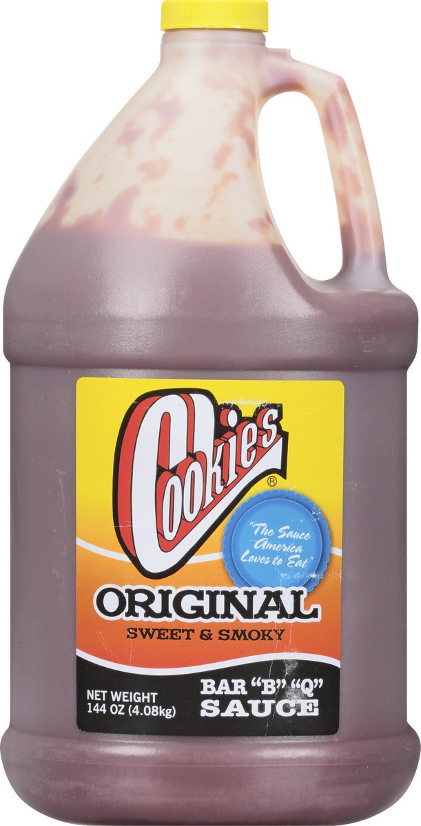 slide 5 of 12, Cookies Sweet & Smoky Original Bar B Q Sauce 144 fl oz, 144 oz
