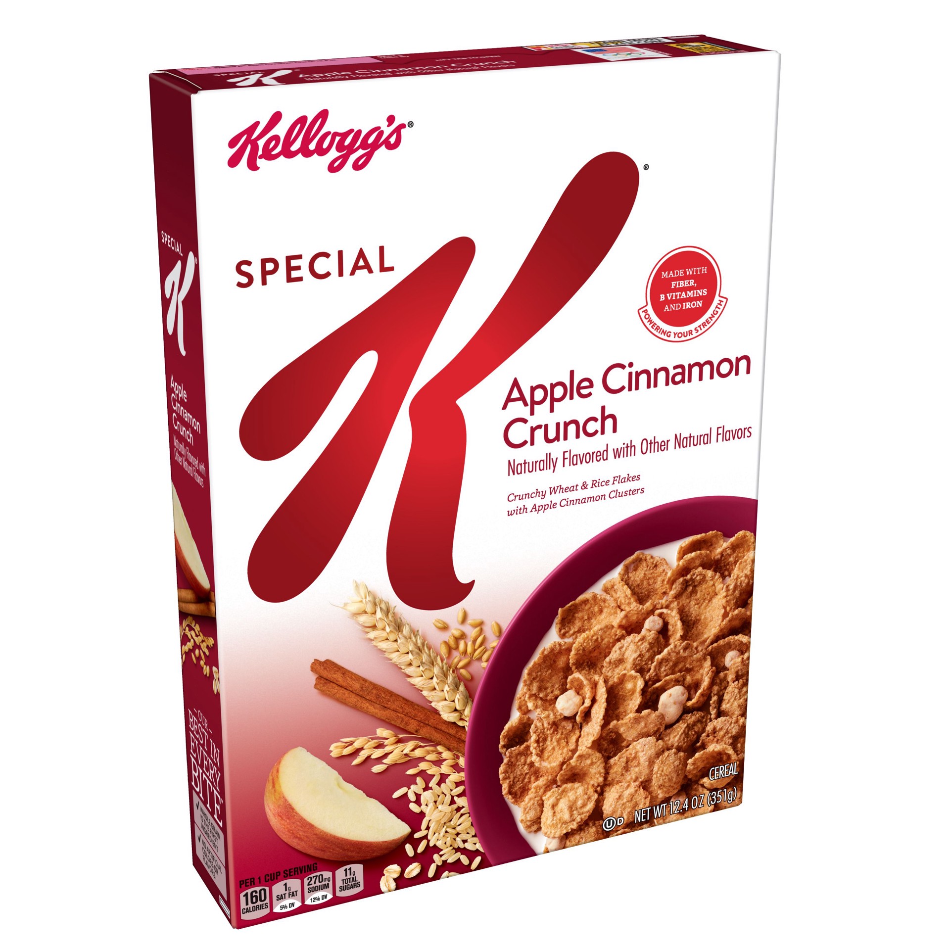 slide 1 of 3, Kellogg's Special K Apple Cinnamon Crunch Oats Cereal, 12.4 oz