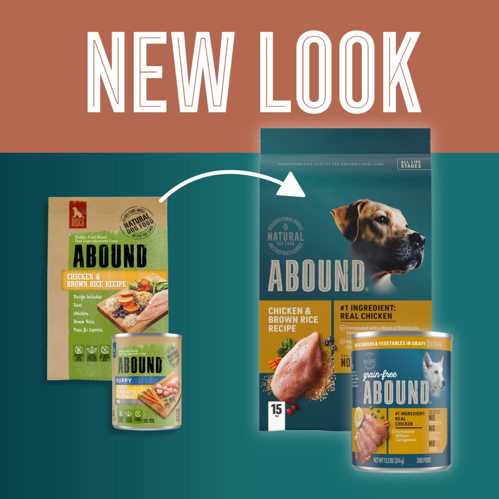 slide 2 of 4, Abound Grain Free Salmon Dry Dog Food, 28 lb