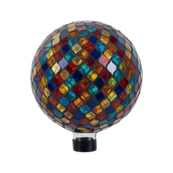 ROOM & RETREAT Rr 10" Colorful Mosaic Gazing Ball