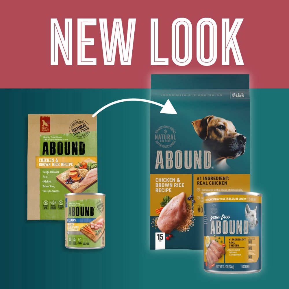slide 2 of 6, Abound Salmon Egg & Pumpkin Blend Dry Dog Food, 30 lb