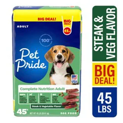 Pet Pride Steak And Vegetable Dry Dog Food