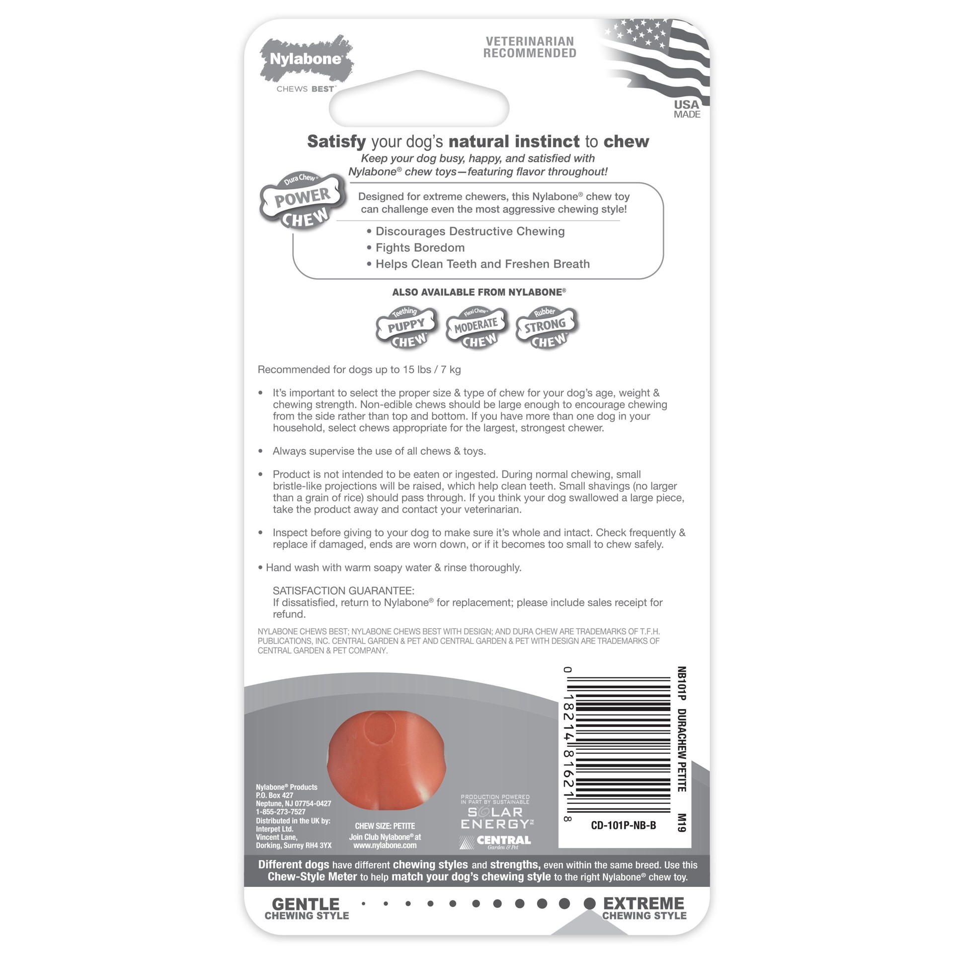 slide 7 of 10, Nylabone Power Chew Dog Toy Bacon X-Small/Petite - Up to 15 lbs.(1 Count), 1 ct