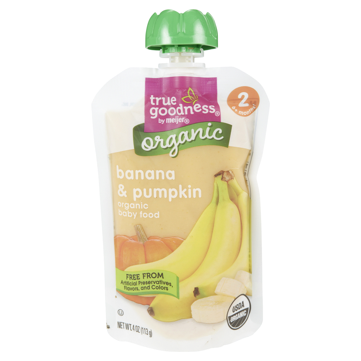 slide 1 of 29, Tg Org Pumpkin Banana Pouch, 4 oz