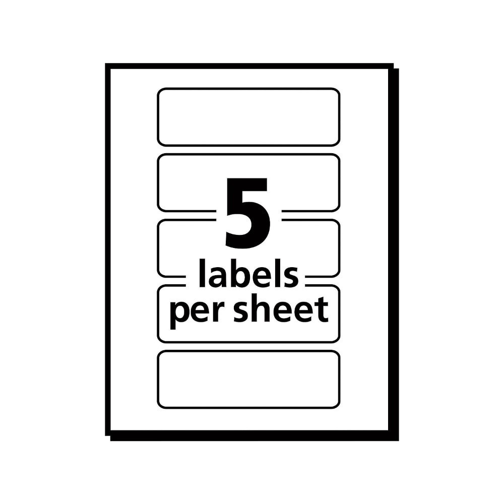 slide 2 of 3, Avery Removable Multiuse Label 250 Pack White 1 X 3 Inch, 1 in x 3 in