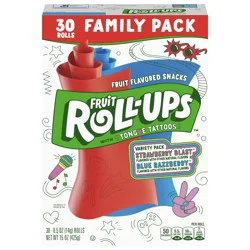 Fruit Roll-Ups Fruit Flavored Snacks, Variety Pack, 15 oz, 30 ct