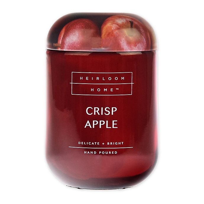 slide 1 of 1, Heirloom Home Crisp Apple Jar Candle with Metal Lid, 24 oz