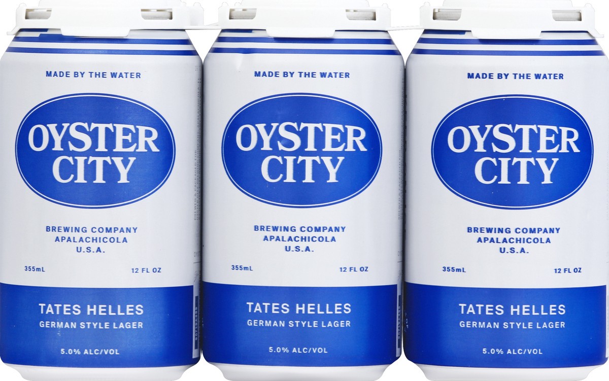 slide 3 of 6, Oyster City Tate's Lager 6Pk Can, 12 oz